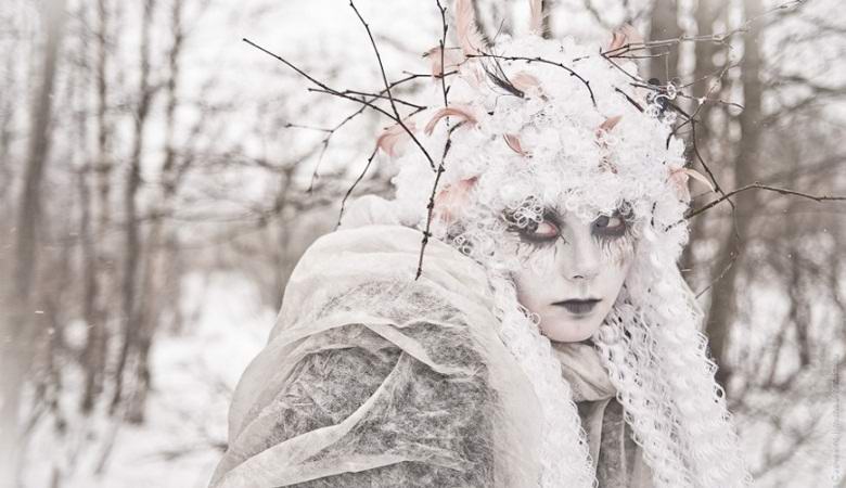 Amerikanisch fotografierte Schneegeister