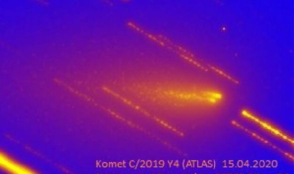 Astronomen erfassen den Zerfall des Kometen ATLAS 