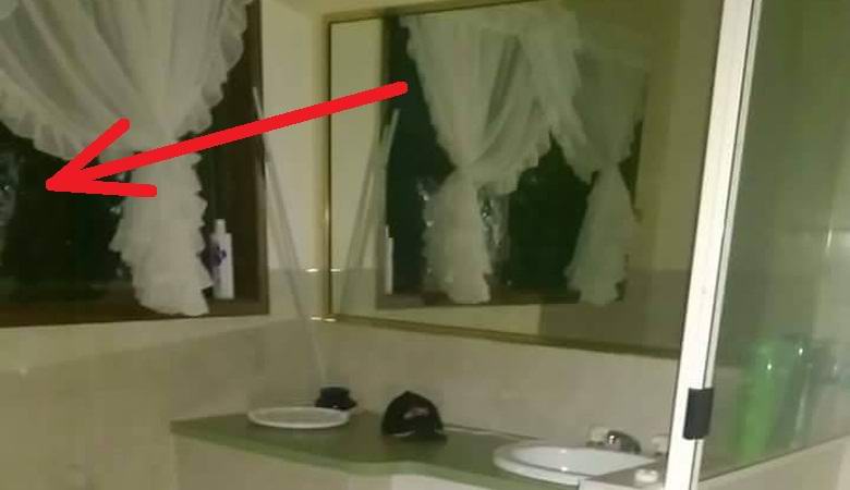 Der Australier hat ein Foto von einem Dämon im Badezimmer gemacht