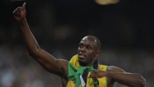Jamaikanischer Athlet Usain Bolt. Archiv