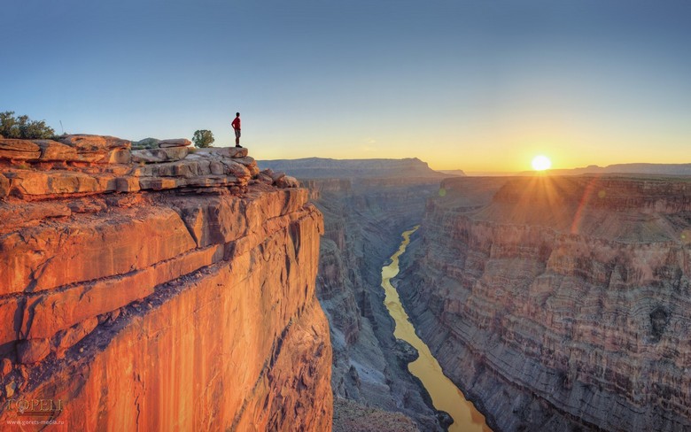 Das Wunder der Natur Der Grand Canyon der Vereinigten Staaten war nur eine Karriereentwicklung