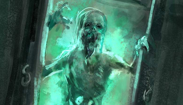Die Aktivitäten des im Schrank lebenden Poltergeists wurden vor der Kamera festgehalten.