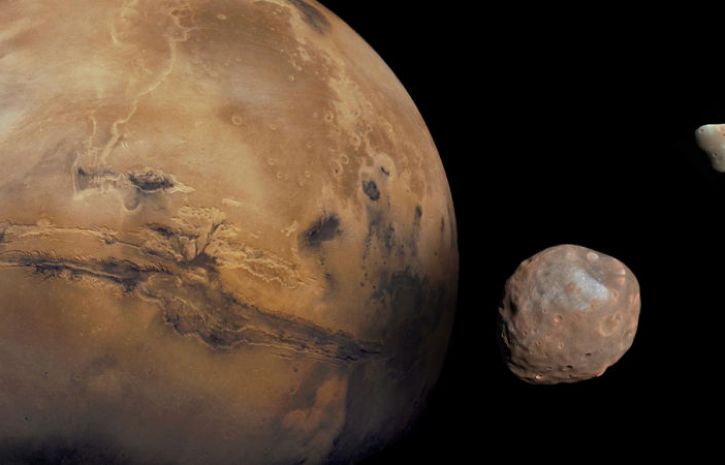 Ein riesiger Asteroid kann den Mars zerstören