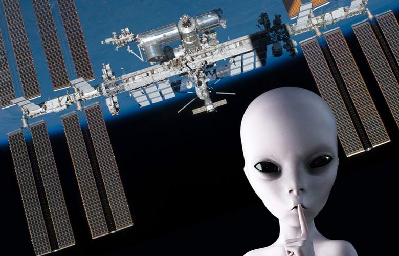 Die Kamera an Bord der ISS hat eine seltsame Stimme aufgenommen