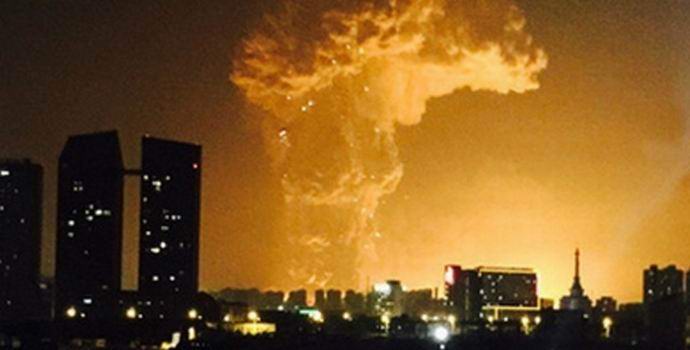 Eine große Explosion in China wurde durch ein UFO ausgelöst?