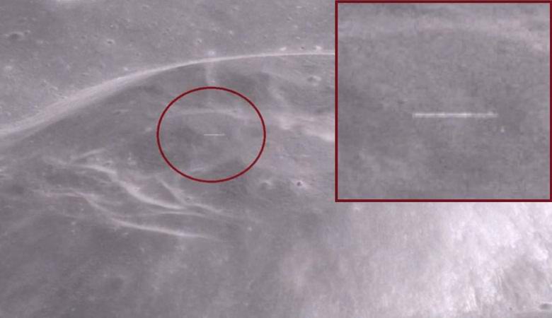 Auf dem Mond eine Landebahn und ein riesiges UFO gefunden