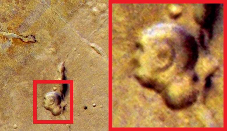 Ein klares Bild auf dem Mars gefunden