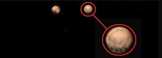 Auf Pluto wurde eine Reihe mysteriöser Flecken entdeckt.