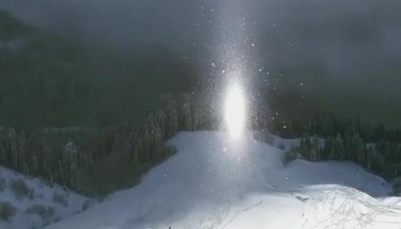 Über Krasnaya Polyana in Sotschi wurde ein seltenes Naturphänomen beobachtet.