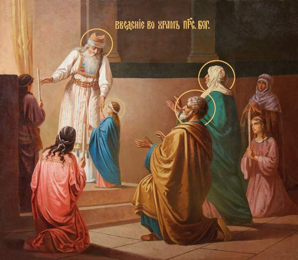 Volkszeichen und Traditionen für den 4. Dezember - Einführung in den Tempel der Allerheiligsten Theotokos 