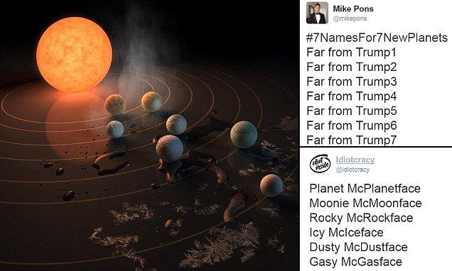 Die NASA fragt, wie man sieben neue Planeten benennt 