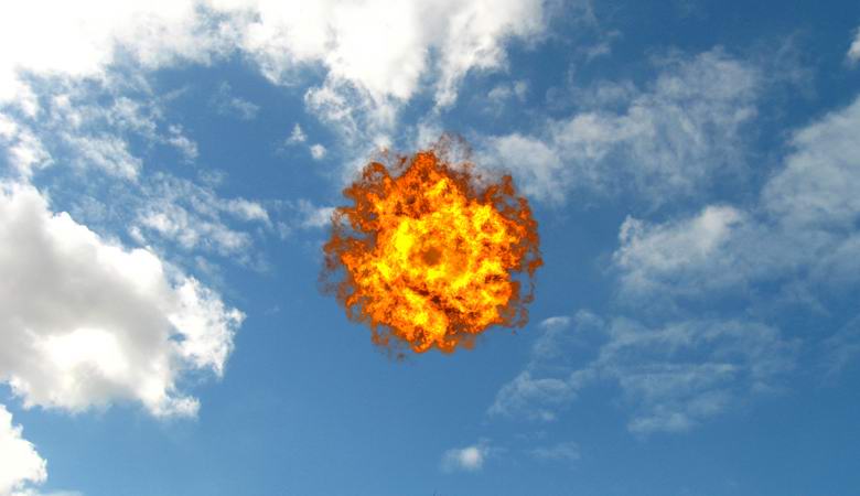 Ein unerklärlicher Feuerball tanzte am Himmel über Buckinghamshire.