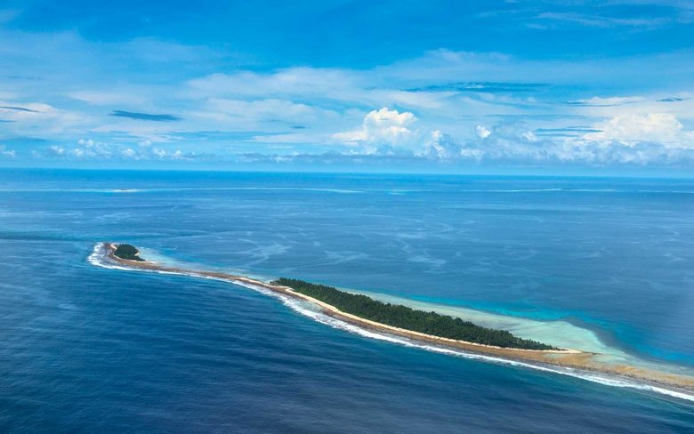 Die Tuvalu-Inseln wachsen mit dem Anstieg des Meeresspiegels