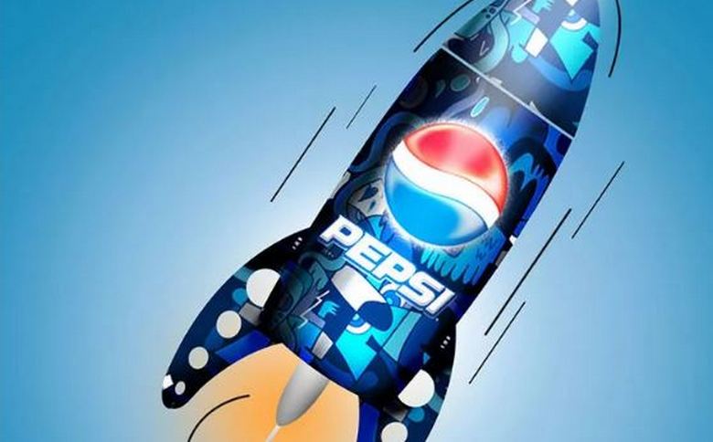 Die weltweit erste Satellitenanzeige wurde von Pepsi bestellt.