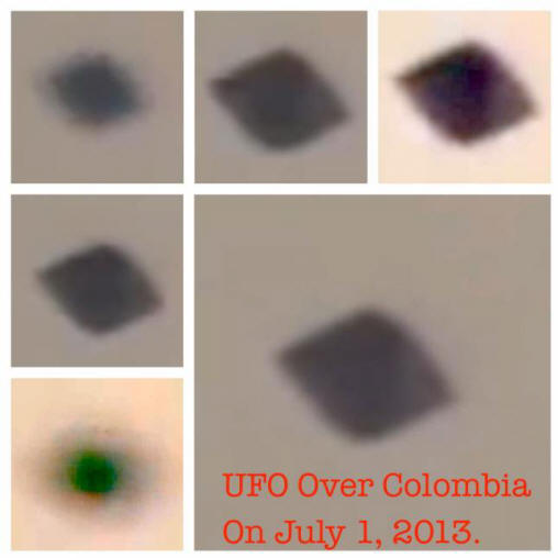 Pyramidal UFO über Kolumbien gefangen