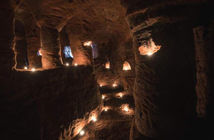 Unter der Erde fand der alte Tempel der Templer