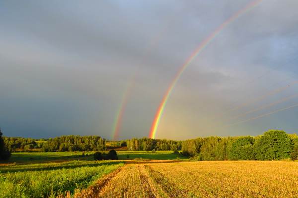 doppelter Regenbogen 