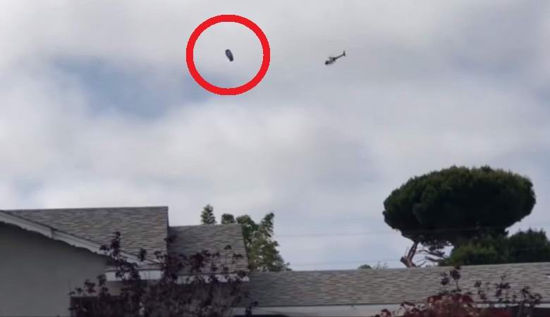 Ein Polizeihubschrauber kreiste um ein UFO über Los Angeles