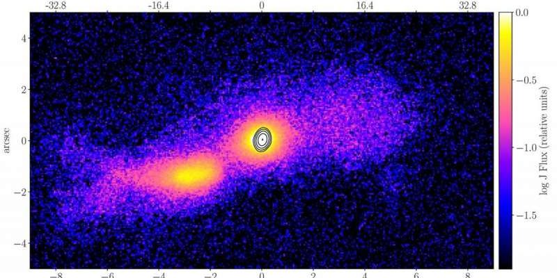 Das weltweit erste Foto eines Jets, der aus einer Kollision von Galaxien resultiert, wurde aufgenommen 