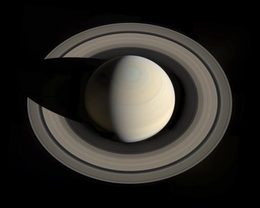 Erhielt ein neues Bild des Saturn-Systems