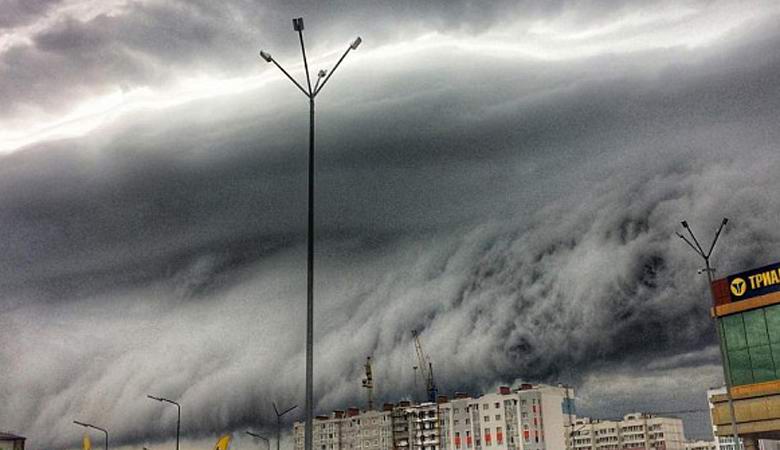 Auffällige Wolken bedeckten Iwanowo