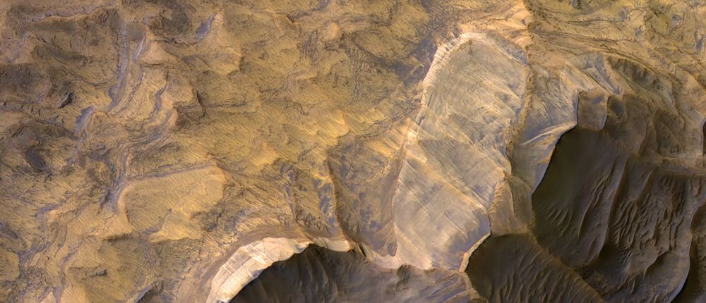 Ein atemberaubender NASA-Schnappschuss zeigt eine Sandsteinschicht auf dem Mars 