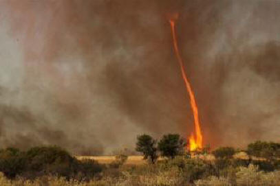 Feuerwehrleute haben etwas gesehen und sich mit Meteorologen beraten