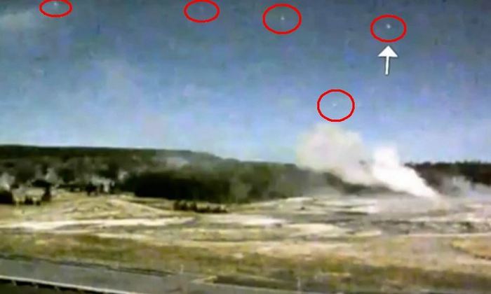 Sphärisches UFO im Yellowstone Park aufgenommen