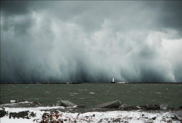 US Schneesturm Anomalie, Sturm