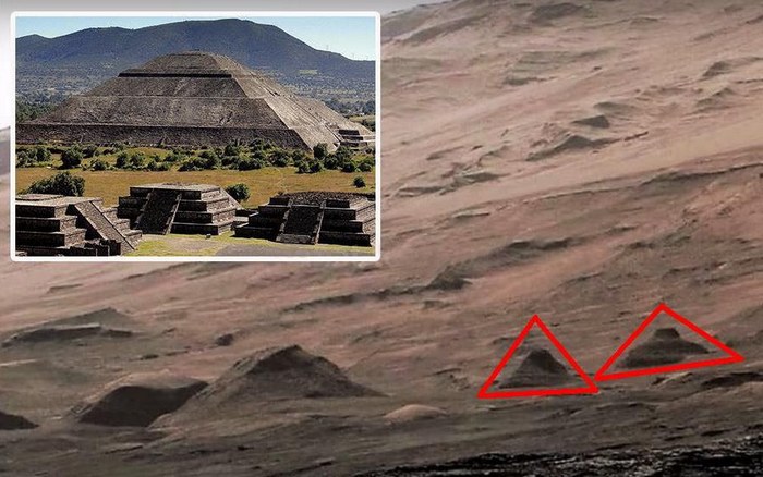 NASA-Mitarbeiter haben mehr als sechs Monate lang eine Momentaufnahme der Pyramiden auf dem Mars versteckt.