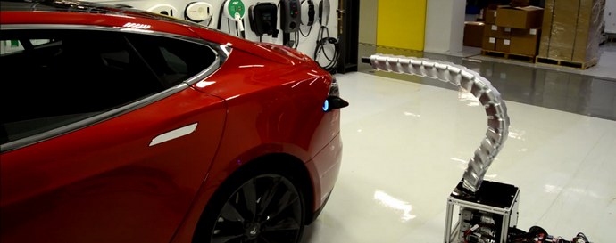 Tesla hat einen einzigartigen Tankerroboter geschaffen