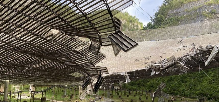 Das legendäre Arecibo-Teleskop hat einen weiteren Kabelschnitt, sind Wissenschaftler besorgt 