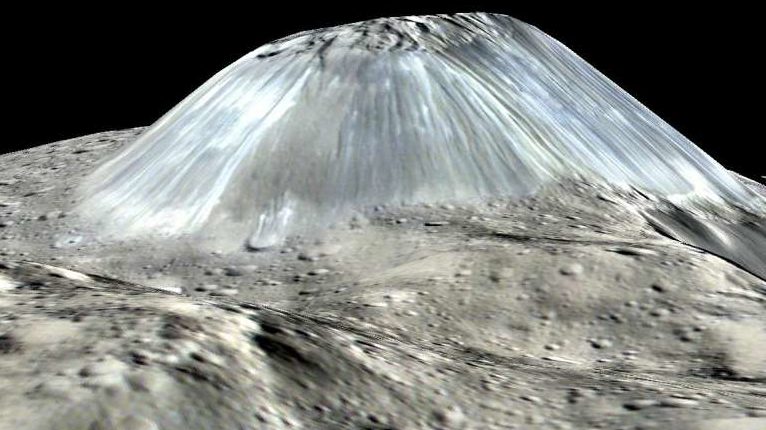 Wissenschaftler haben das Geheimnis von Akhun Mons gelüftet - dem einzigen Kryovulkan auf Ceres 