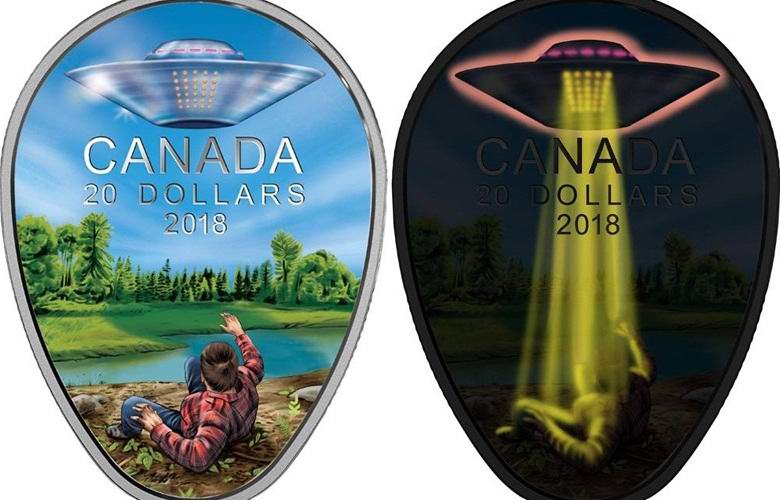 In Kanada wurde eine Münze ausgegeben, die dem berühmten Auftritt von UFOs gewidmet ist.