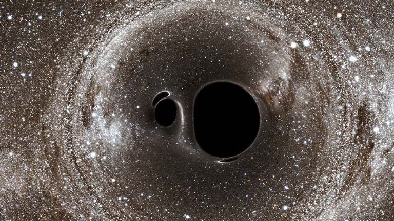 Im Weltraum entdeckte ein riesiges Schwarzes Loch, dessen Masse 40 Milliarden Sonnen beträgt