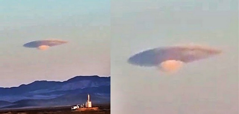 Am Himmel über Nevada erschien etwas Seltsames, das einem UFO sehr ähnlich war.