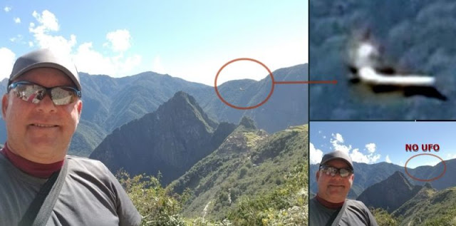 In Peru erscheint ein UFO von einem Portal direkt über der antiken Stadt Machu Picchu.
