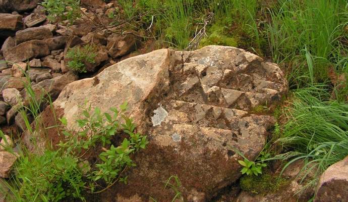 In Jakutien wurde ein Stein mit einer mysteriösen Verzierung entdeckt.