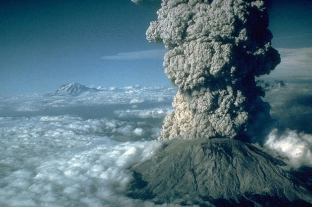 Foto des Vulkans Yellowstone Caldera, der jederzeit explodieren kann.