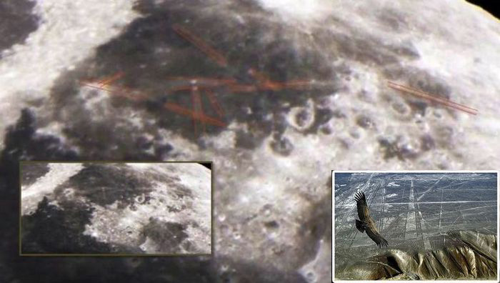 Mysteriöse Linien von Nazca auf dem Mond entdeckt