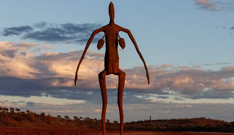 Mysteriöse Skulpturen auf dem australischen Lake Ballard